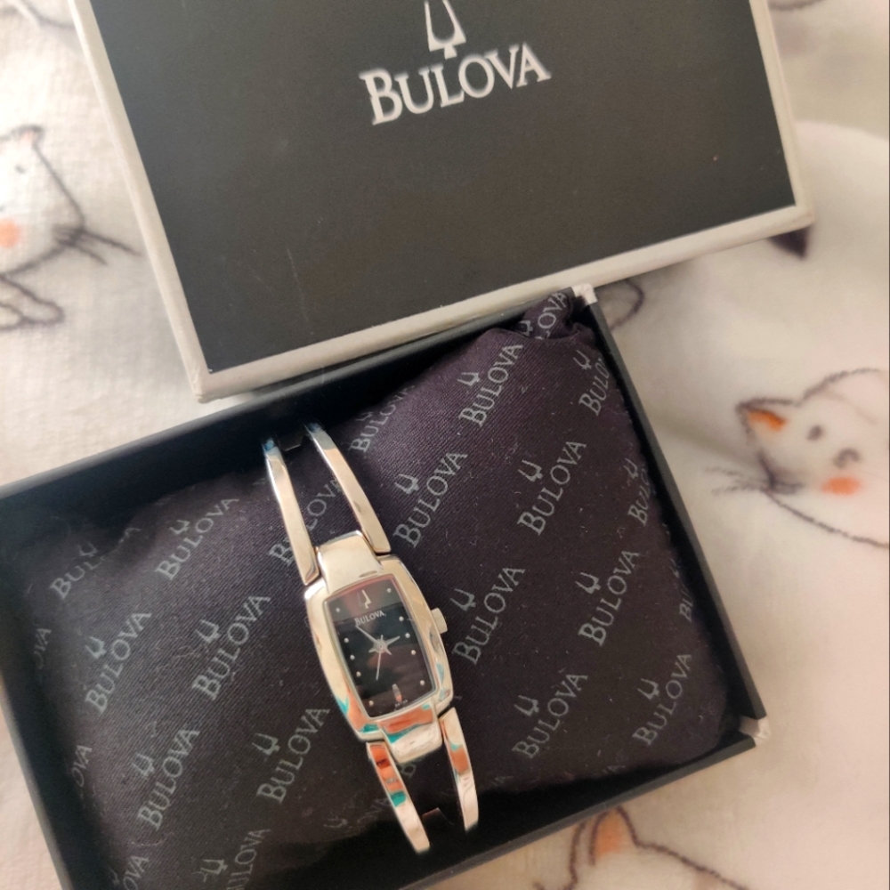 Bulova silver women's watch